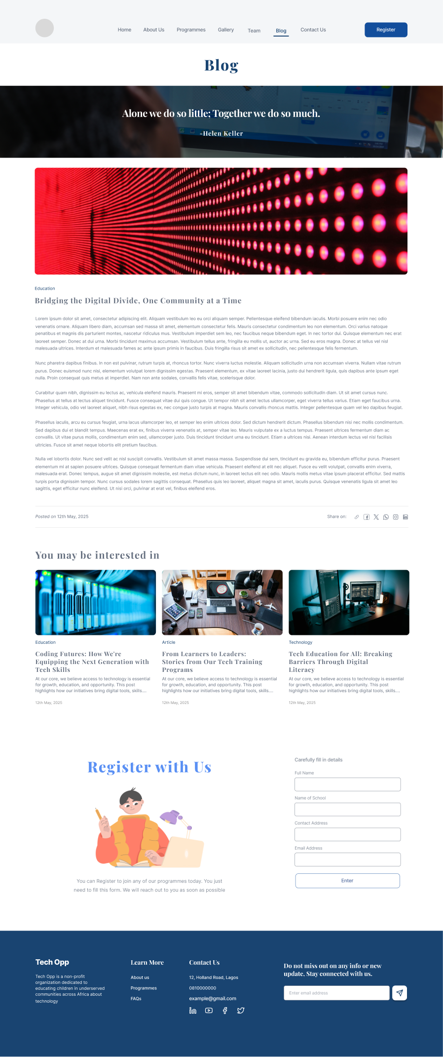 Tech Opp Blog post detail